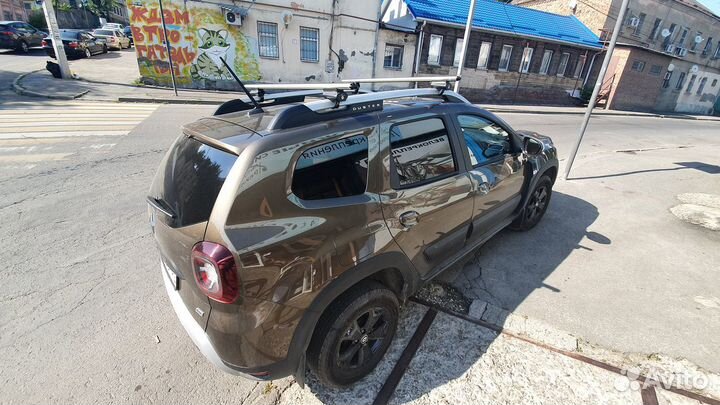 Багажник на крышу Рено Дастер 2 LUX аэро +монтаж