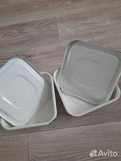 Формы металлические эмалированные для холодца СССР