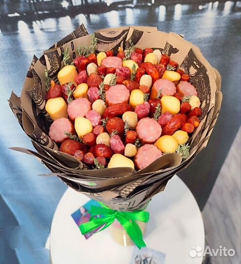 Мужские сьедобные букеты