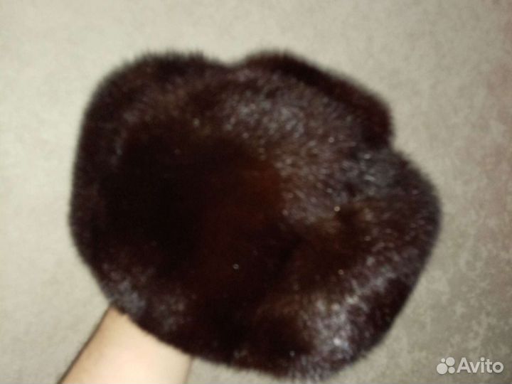 Норковая шапка мужская