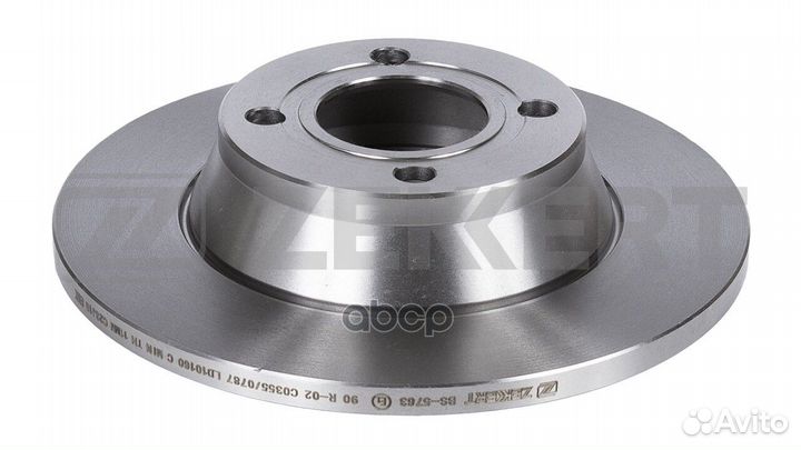 Диск торм. перед. Audi 80 V 91- Coupe II 88