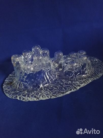 Подсвечник из ледяного стекла. Финляндия