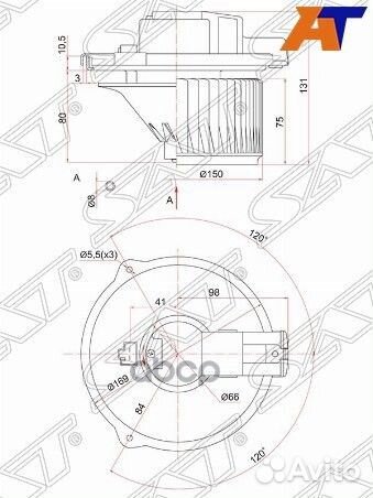 Мотор отопителя салона Subaru Legacy 03-09 / Ou