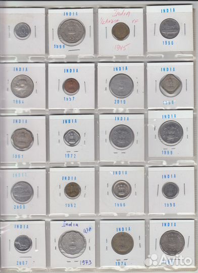 Набор монет Индия