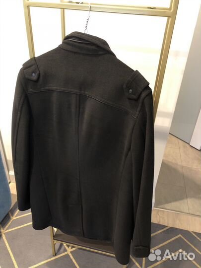 Пальто мужское шерсть черное Donatto city