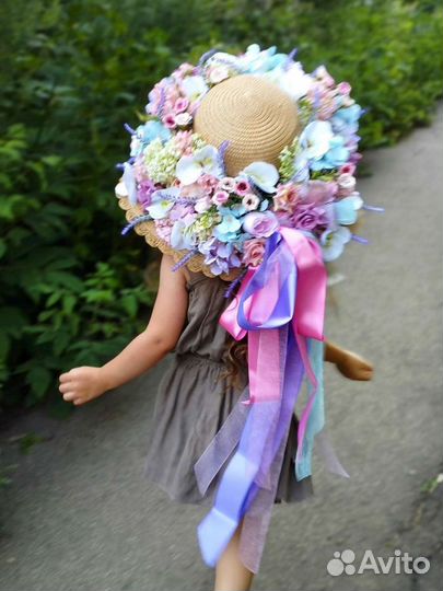 Шляпа женская соломенная