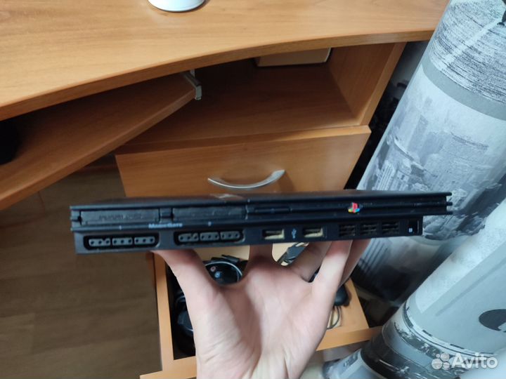 Sony playstation 2 slim прошитая + диски