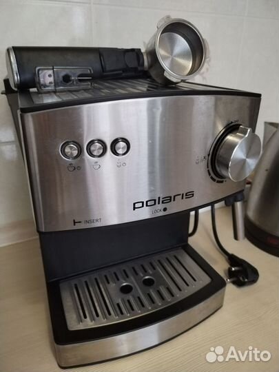 Кофеварка рожковая polaris