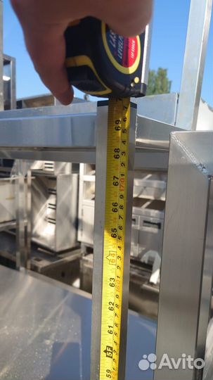 Стеллажи нерж. столы мойки