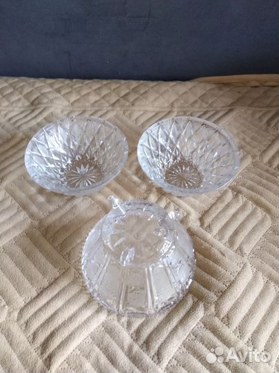 Хрустальная конфетница СССР