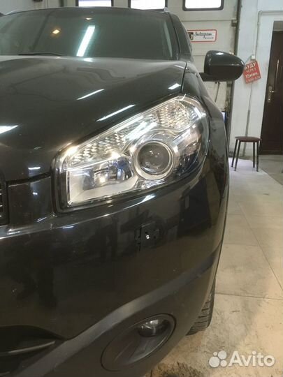 Nissan Qashqai разбор фар, замена линз