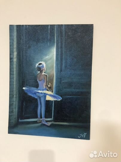 Картина маслом, балерина