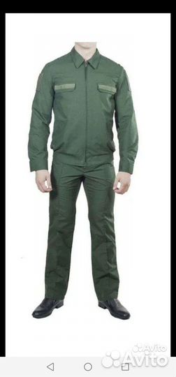 Костюм офисный мо оливковый