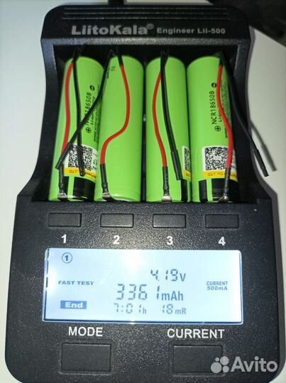 Аккумуляторы 18650 LiitoKala 3400 мАч с проводками