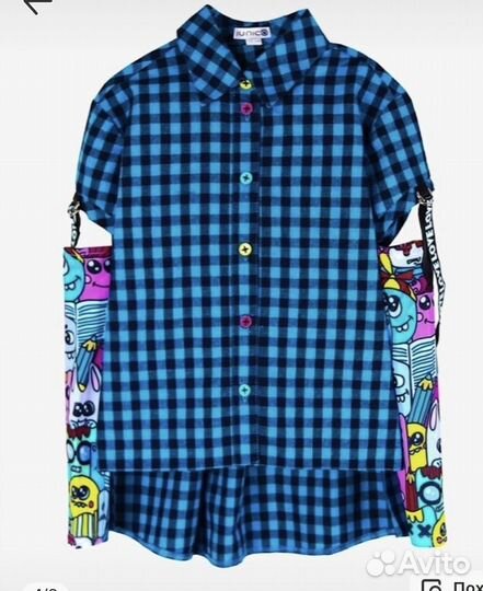 Рубашка дев. Р.146-152