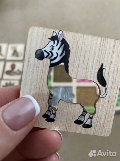 Пазлы вкладыши деревянные