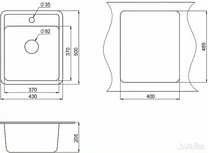 Мойка standart ST-4202 Базальт