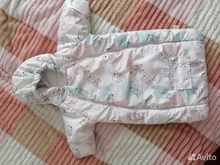 Осенний конверт для новорожденных