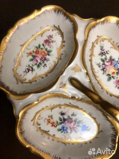 Менажница фарфор Лимож