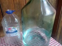 Бутылка стеклянная 20 литров с крышкой
