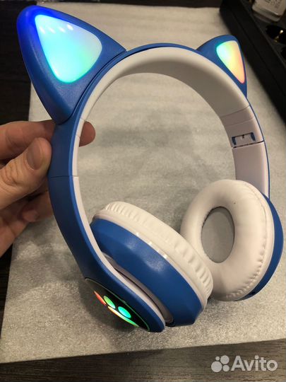 Детские Bluetooth наушники Cat Ear STN 28 с ушками