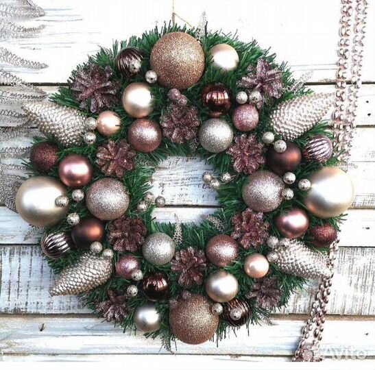 Новогодний венок.D 40-42