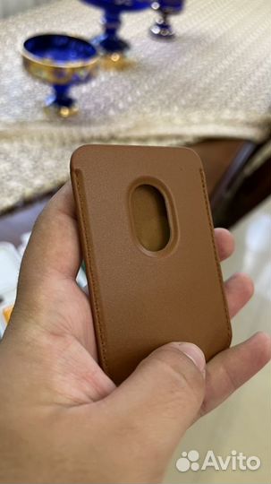 Кожаный картхолдер Apple Wallet визитница