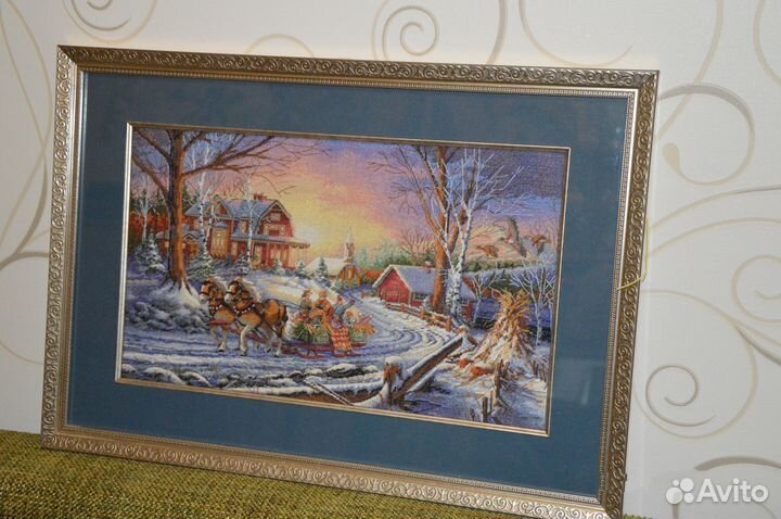 Картина вышитая крестом