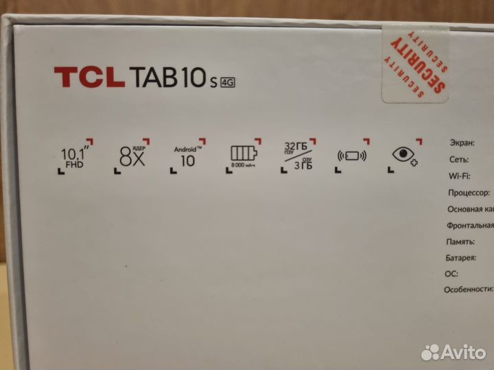 Планшет TCL Tab 10s wifi+sim 3/32gb