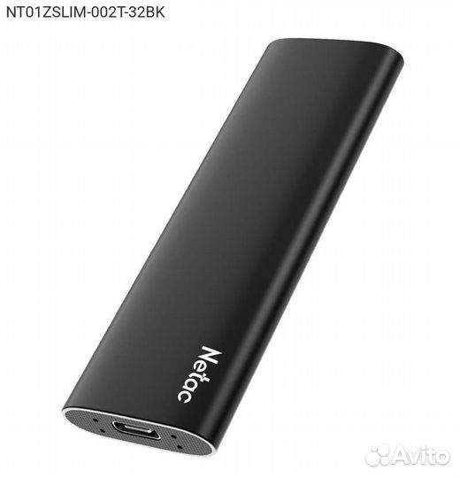 Внешний диск SSD Netac Z Slim 2TB Mini USB 3.2 Чёр