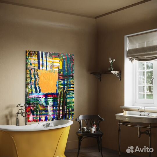 Большая интерьерная картина, абстракция,акрил