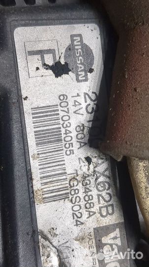 Генератор Nissan Note E11, 2007