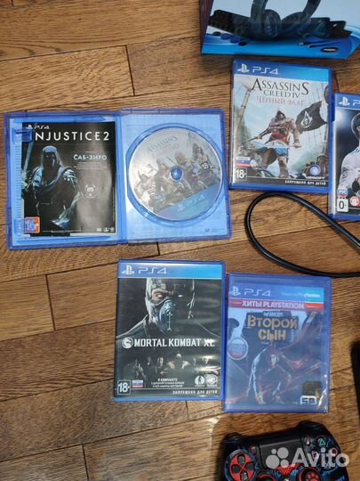 Playstation 4 pro + PS VR + PS move + 4 геймпада