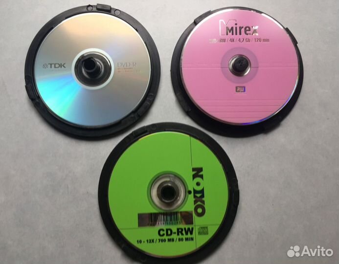 Диски CD/DVD новые для записи