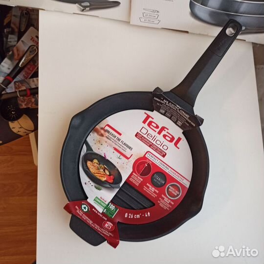 Сковорода-гриль tefal delicio