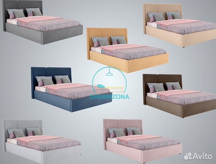 Кровать Мола с мягким изголовьем