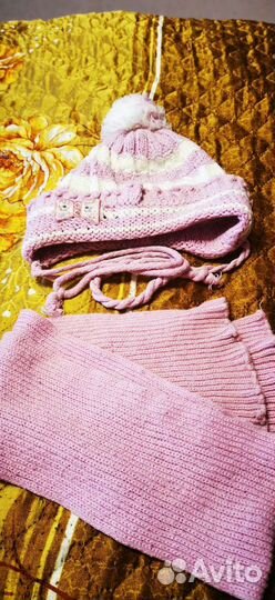 Комплект шапка, шарф