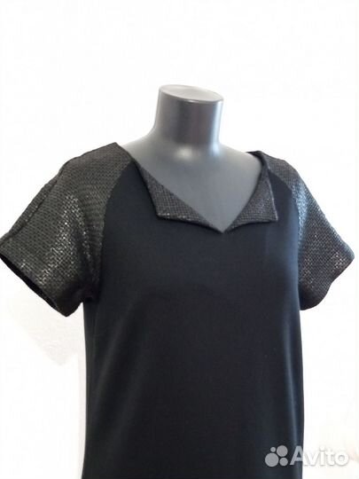 Новое чёрное платье из твида Liu-Jo