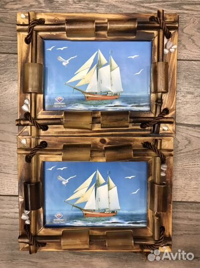 Фоторамки двоиные новые интерьерые бамбук