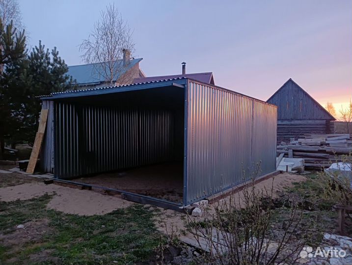 Гараж Ракушка односкатный/двускатный