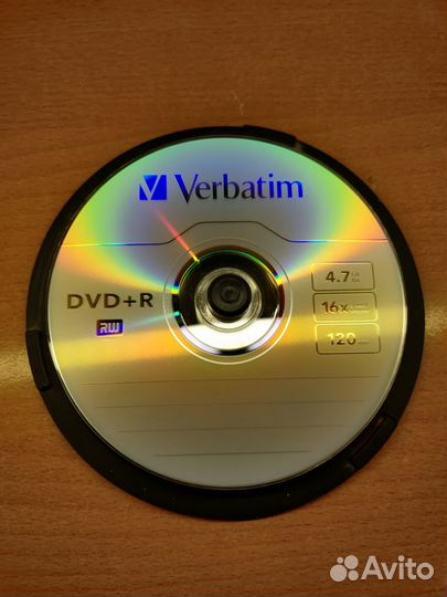 Чистые диски Болванки Verbatium, DVD R
