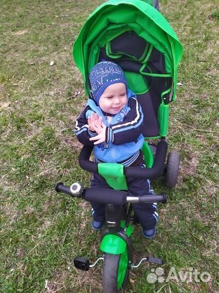 Велосипед коляска с ручкой