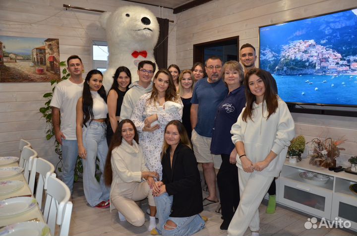 Аниматор Чебурашка, Белый мишка поздравление
