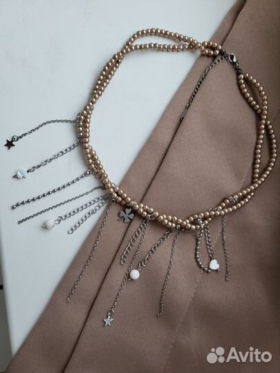 Колье- чокер с цепочками