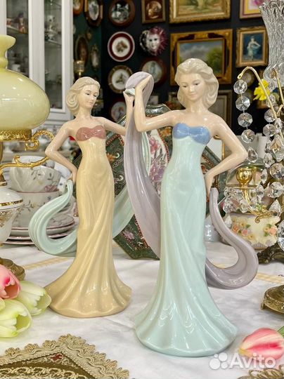 Статуэтки фарфоровые. Леонардо. Англия. Винтаж