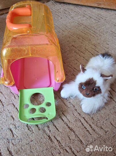 Игрушка котёнок с переноской