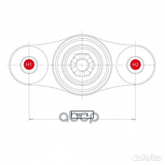 Cbkh-27 Опора шаровая перед прав/лев CB01