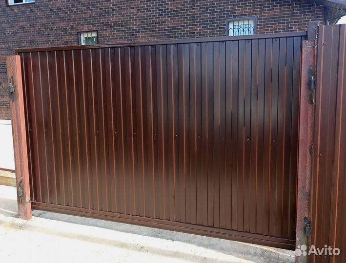 Откатные уличные ворота