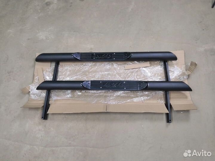 Пороги Нива 2121 Урбан Легенд Чёрные со скосом 4х4