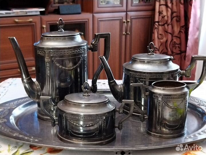 Набор чайно-кофейный с посеребрением